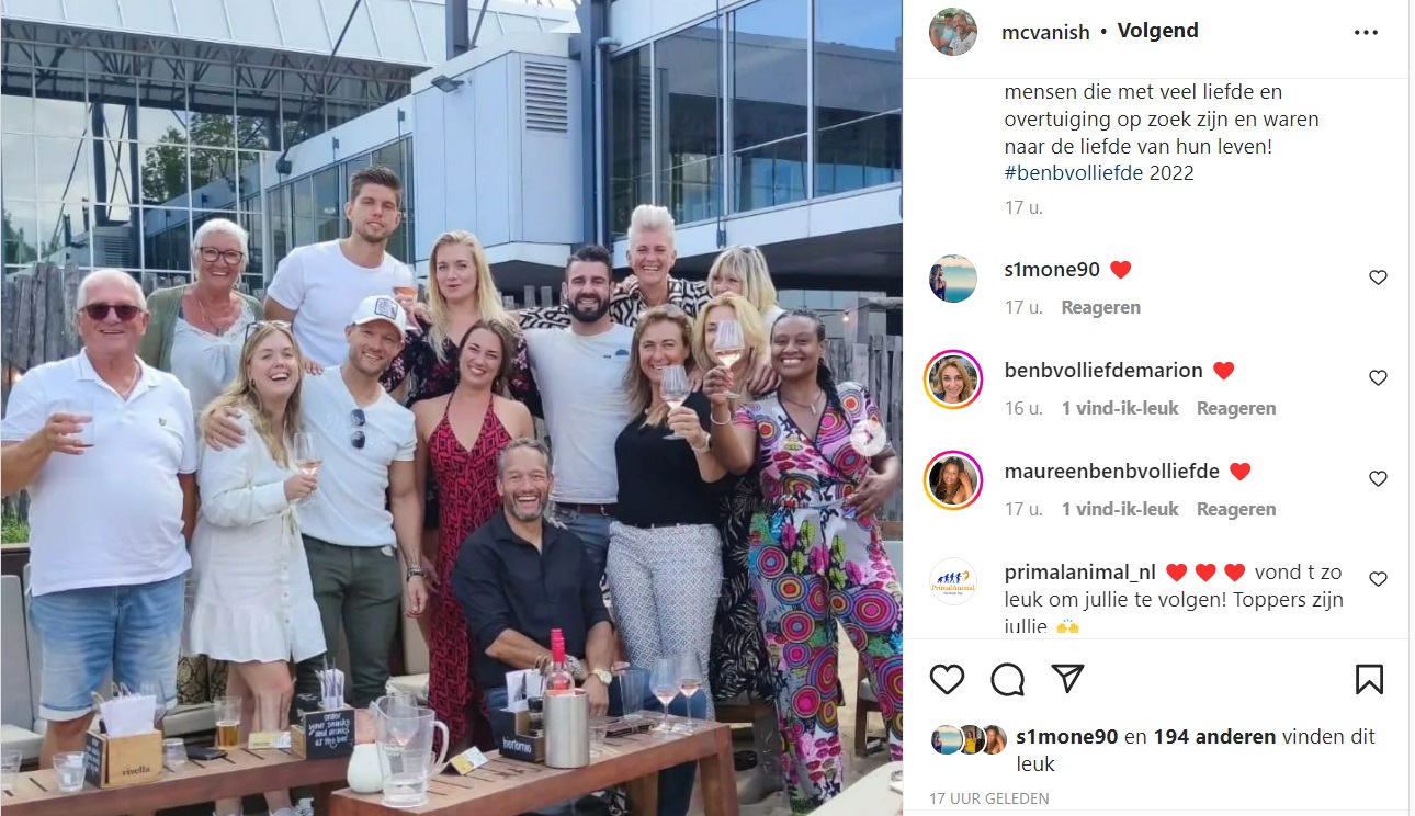 Menno reageert via Instagram op B&B Vol Liefdereünie Menno reageert via Instagram op B&B Vol Liefdereünie